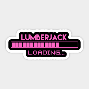 Lumberjack Loading Sticker